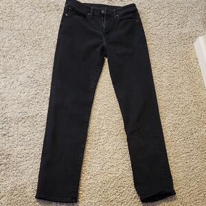 American Eagle Outfitters Women's Black Straight Leg Jeans